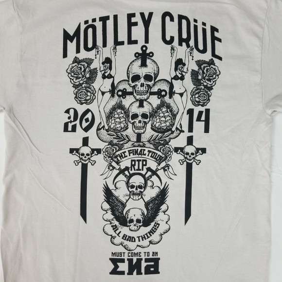 Motley Crue Licensed Final Tour 2014 Band T-Shirt - Picture 4 of 7